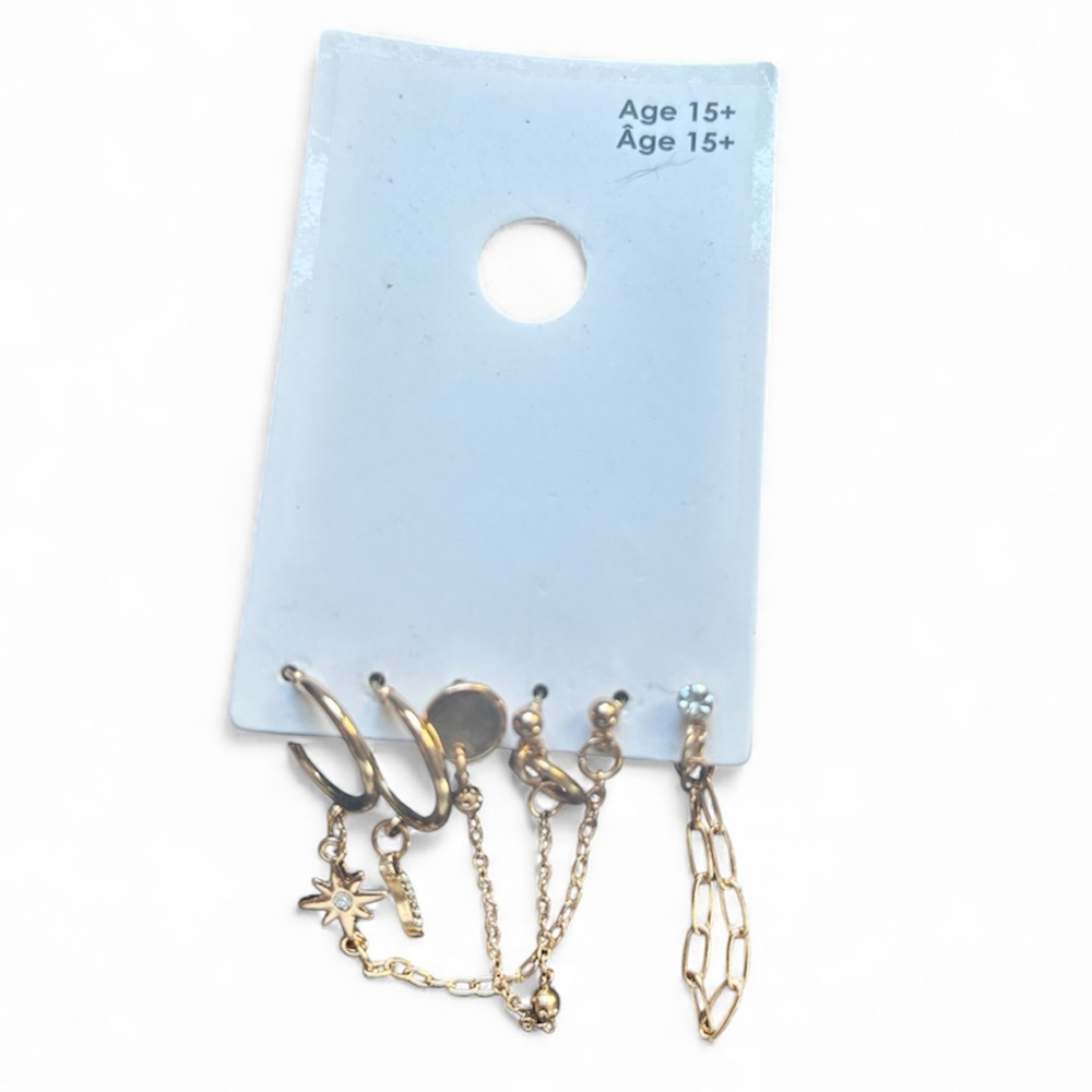 Gap gold tone mix and match dangle earrings NWT